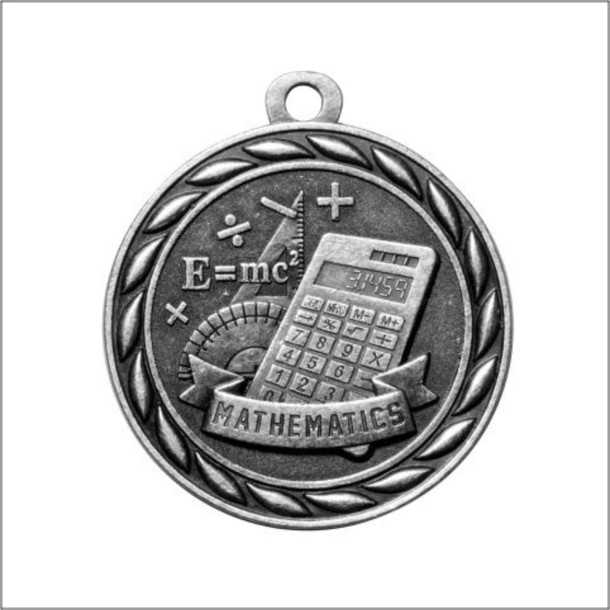 Scholastic Mathematics Medal 2" / Silver