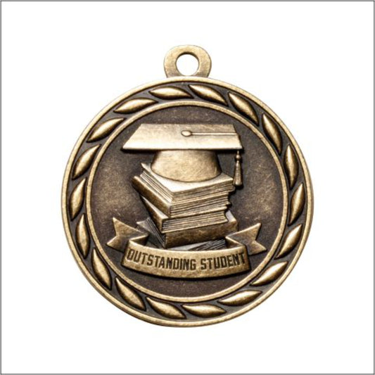 Scholastic Outstanding Student Medal 2" / Gold