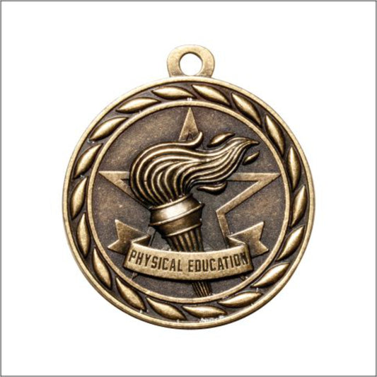 Scholastic Physical Education Medal 2" / Gold