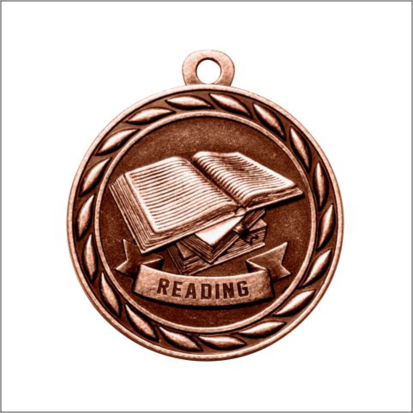 Scholastic Reading Medal 2" / Bronze (Copper Tone)