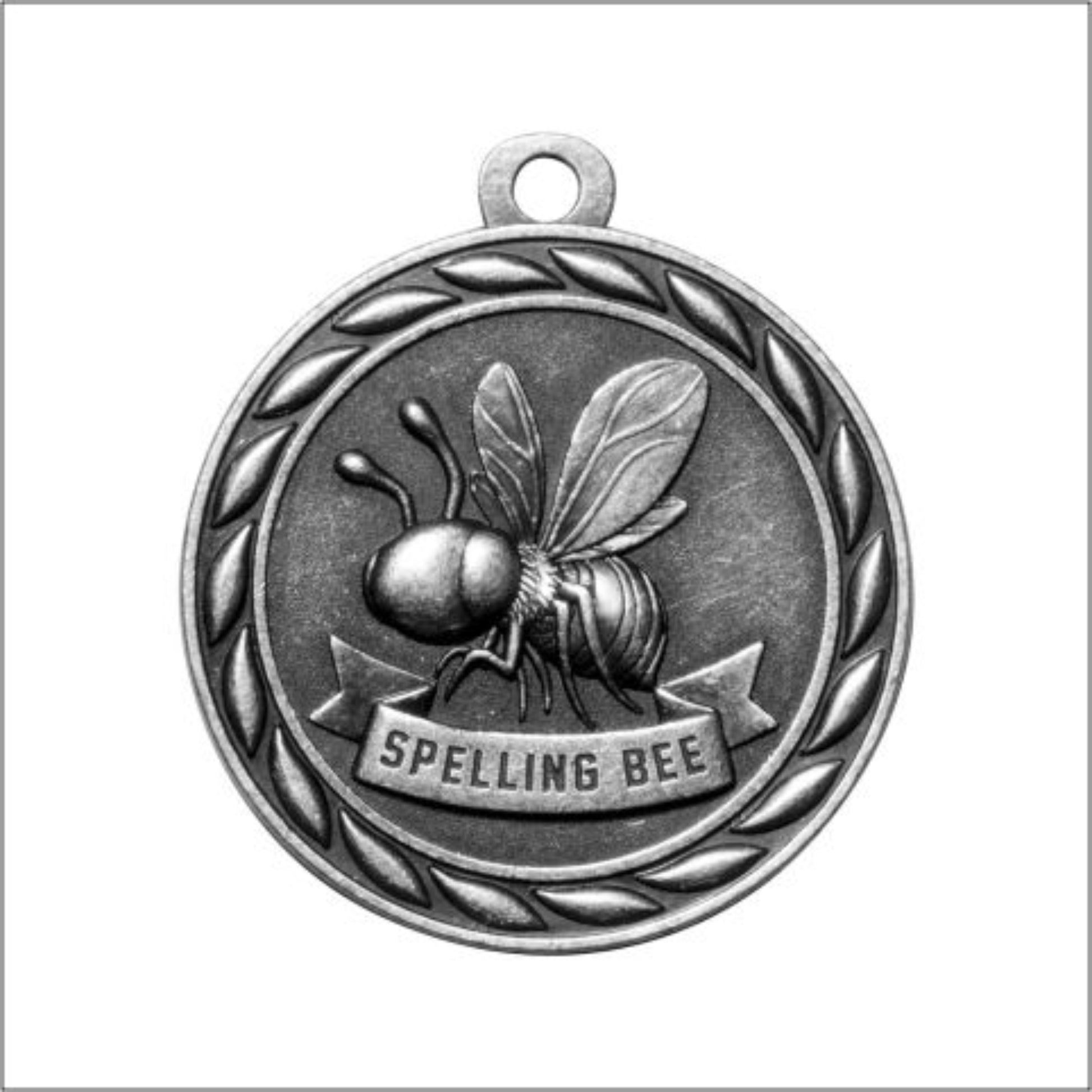 Scholastic Spelling Bee Medal 2" / Silver