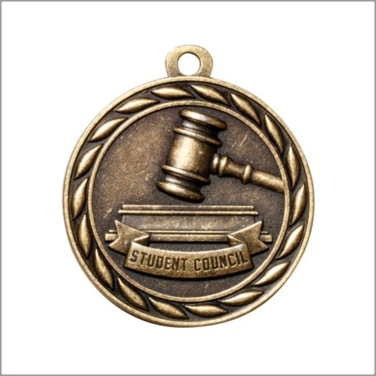 Scholastic Student Council  Medal 2" / Gold