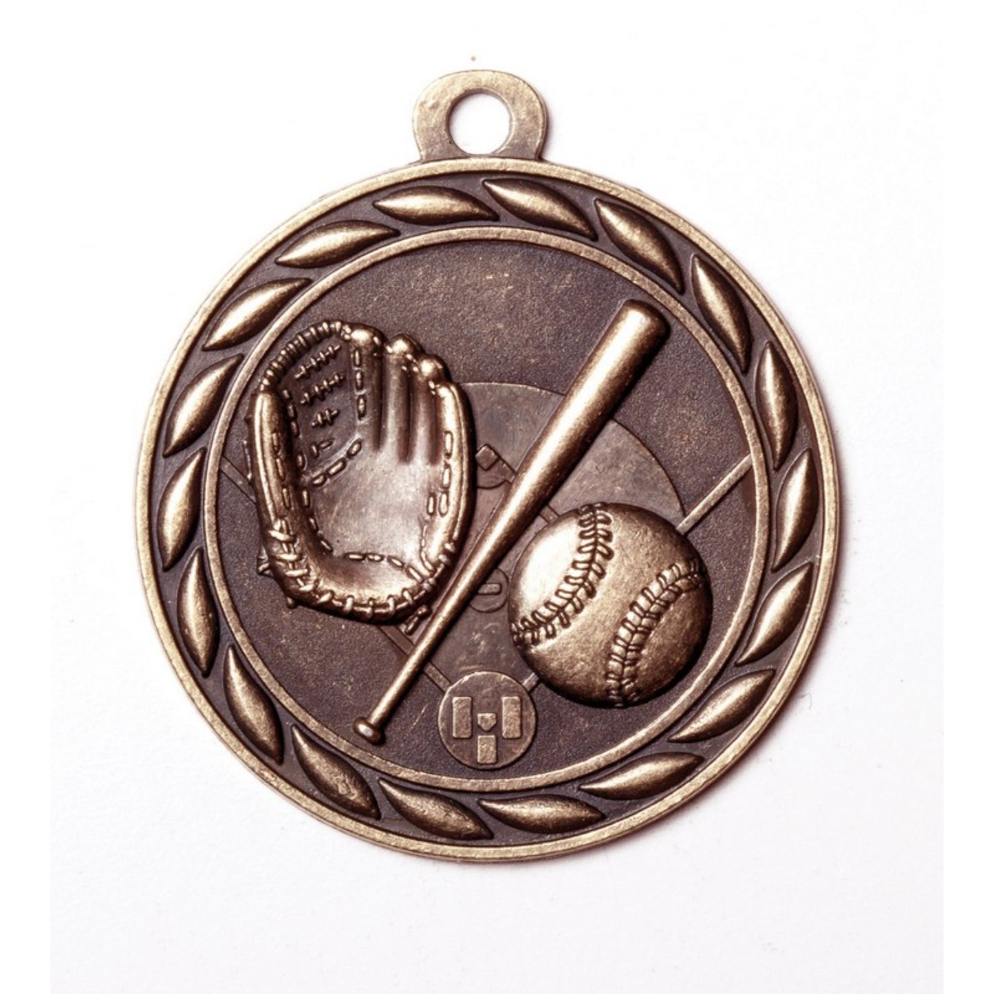 Scholastic Baseball Medal 2" / Bronze (Copper Tone)