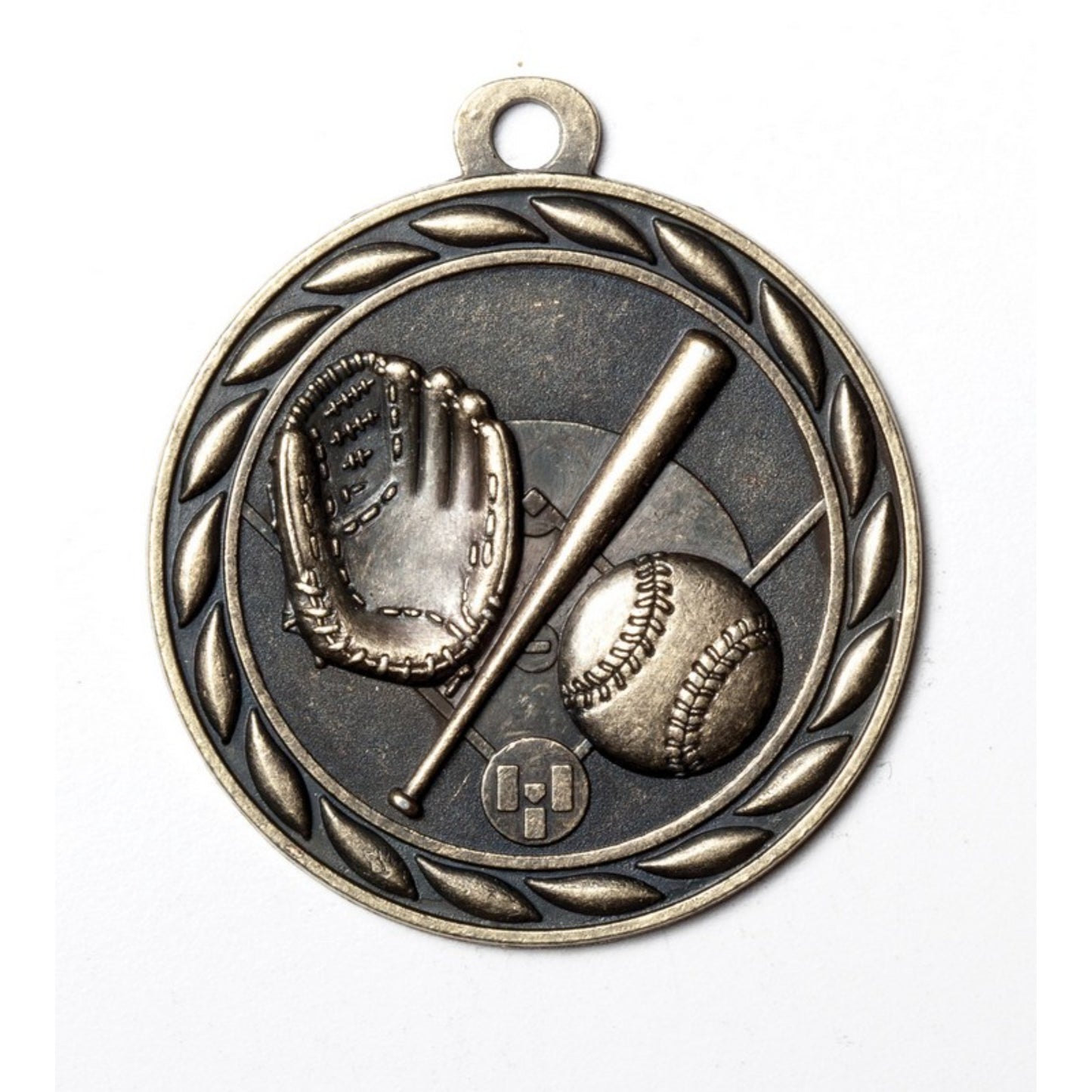 Scholastic Baseball Medal 2" / Gold