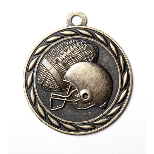 Scholastic Football Medal 2" / Gold