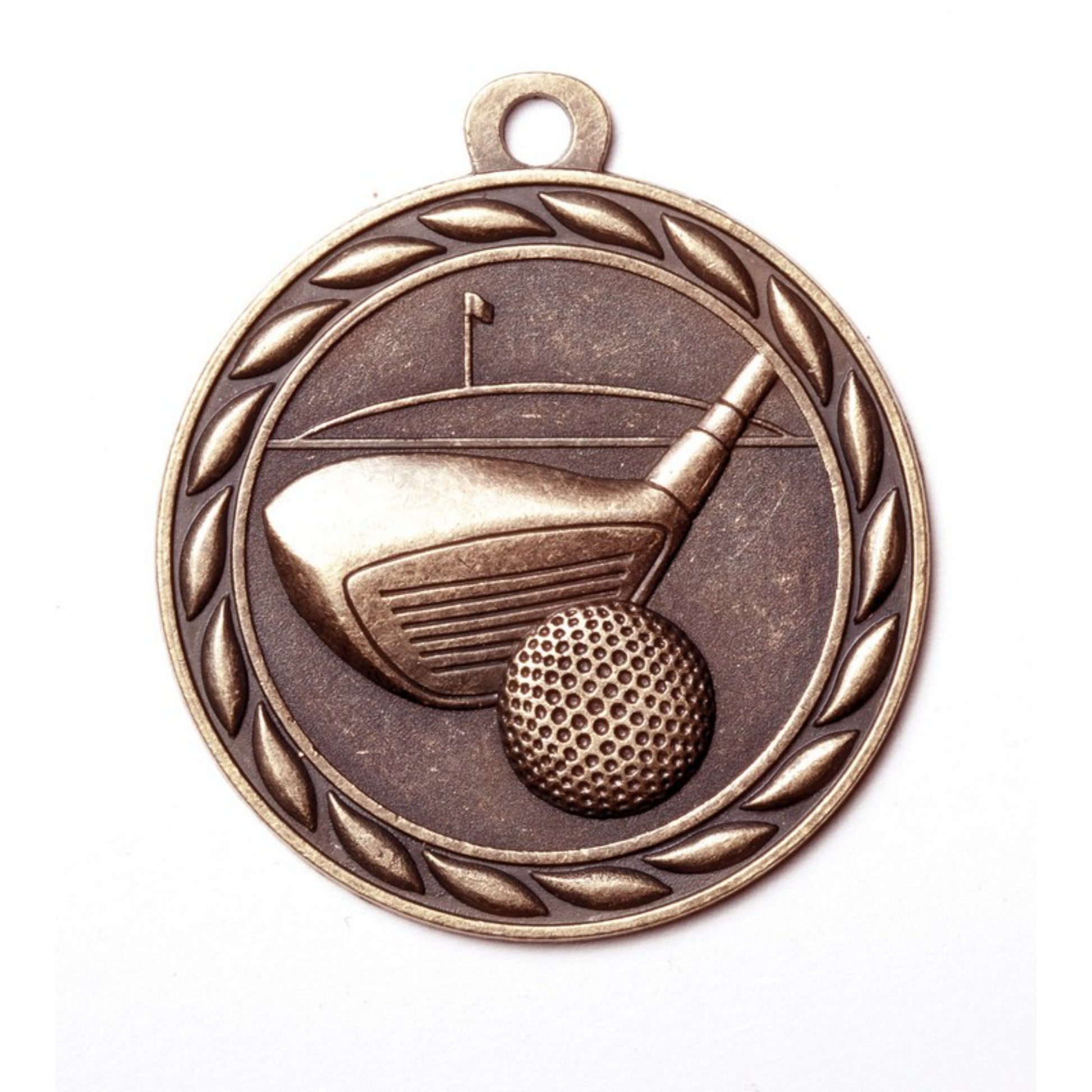 Scholastic Golf Medal 2" / Bronze (Copper Tone)