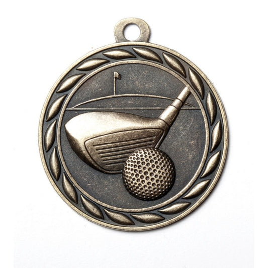 Scholastic Golf Medal 2" / Gold