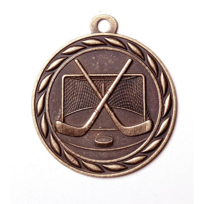 Scholastic Hockey Medal 2" / Bronze (Copper Tone)