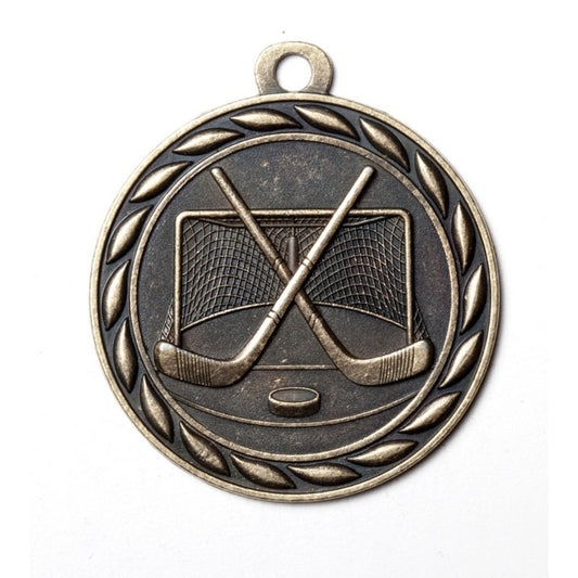 Scholastic Hockey Medal 2" / Gold
