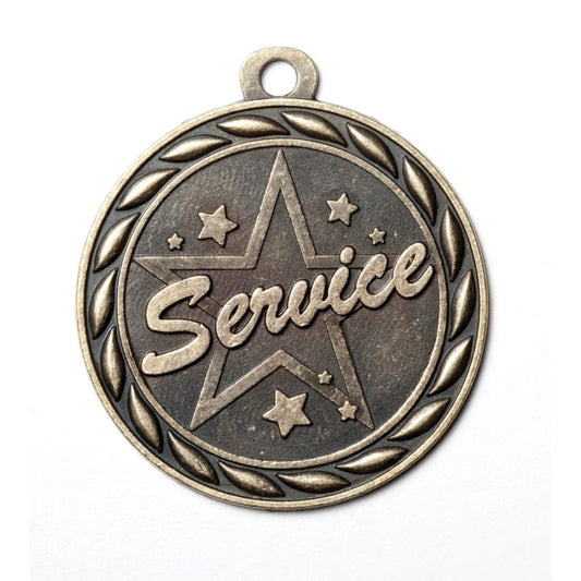 Scholastic Service Medal 2" / Gold