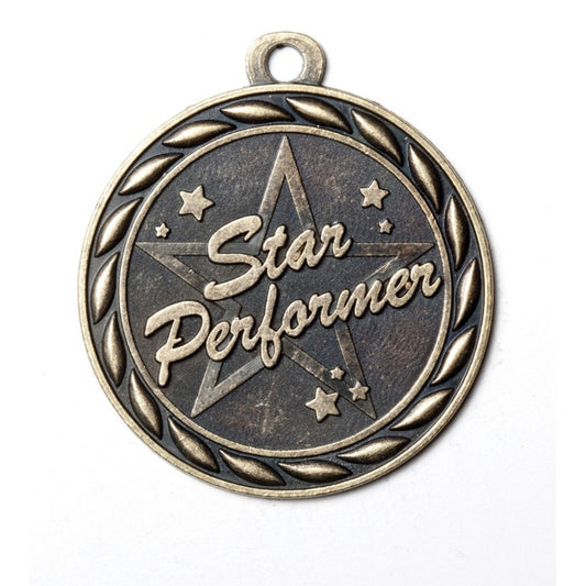 Scholastic Star Performer Medal 2" / Gold