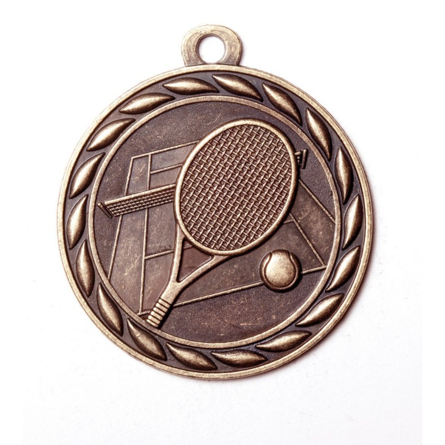 Scholastic Tennis Medal 2" / Bronze (Copper Tone)