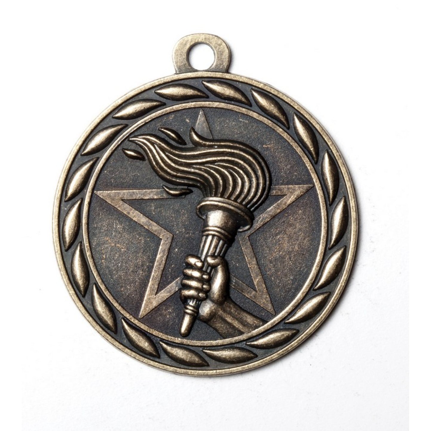 Scholastic Victory Torch Medal 2" / Gold