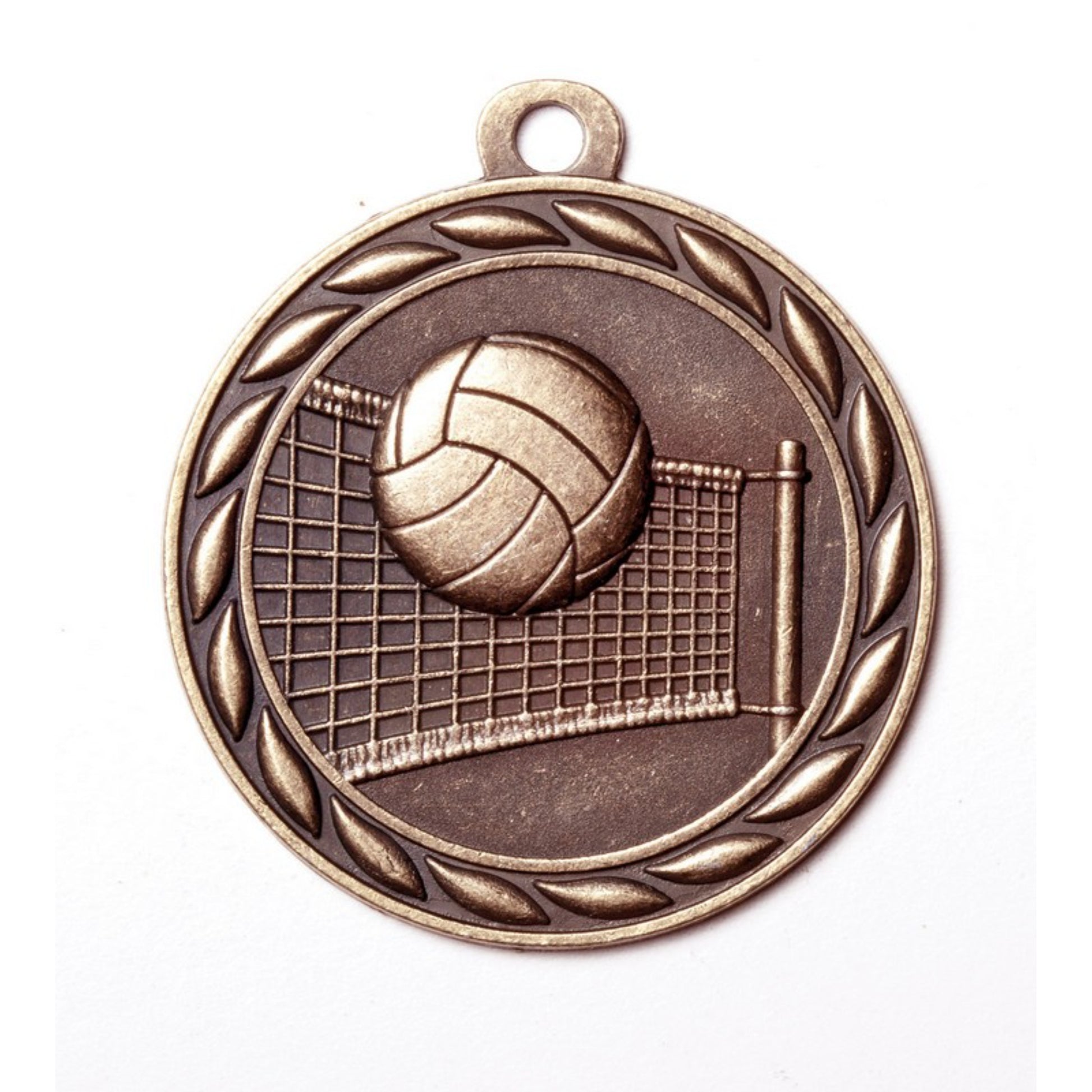 Scholastic Volleyball Medal 2" / Bronze (Copper Tone)