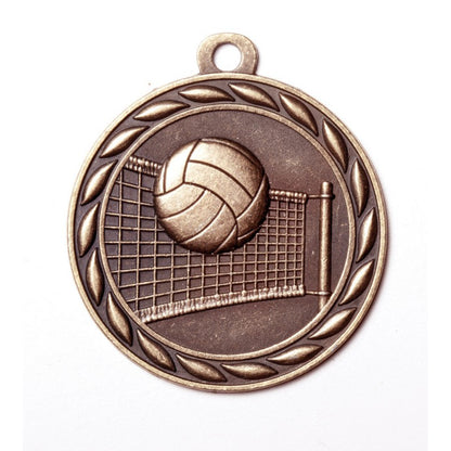 Scholastic Volleyball Medal 2" / Bronze (Copper Tone)