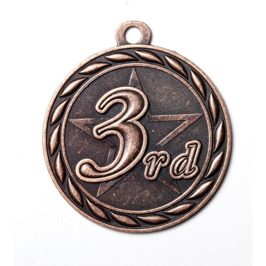 Scholastic 3rd Place Medal 2" / Bronze (Copper Tone)