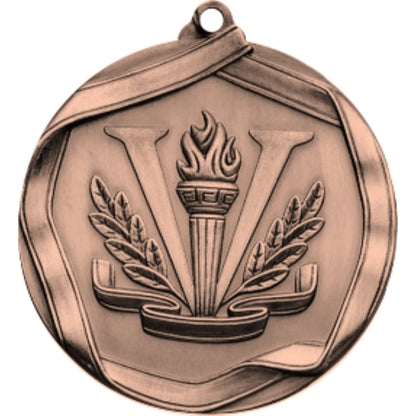 Ribbon Victory Medal 2.25" / Bronze (Copper Tone)