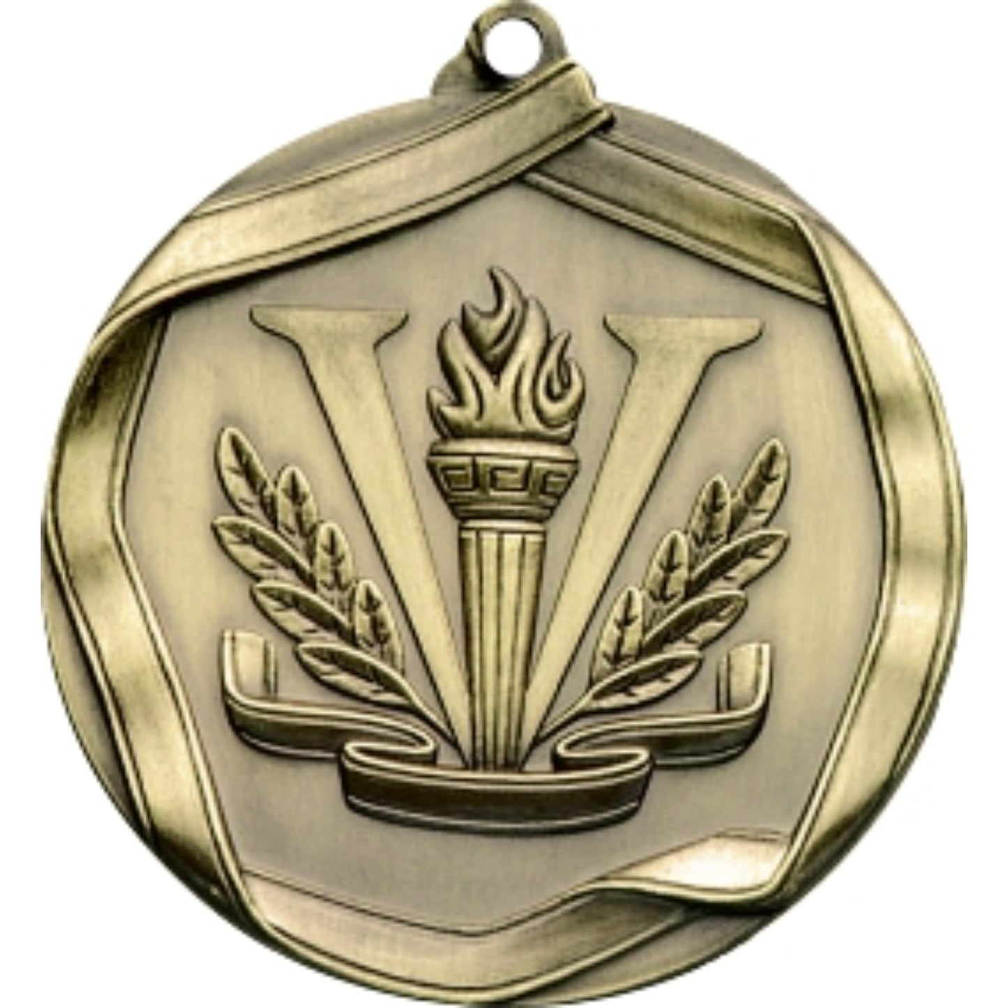 Ribbon Victory Medal 2.25" / Gold