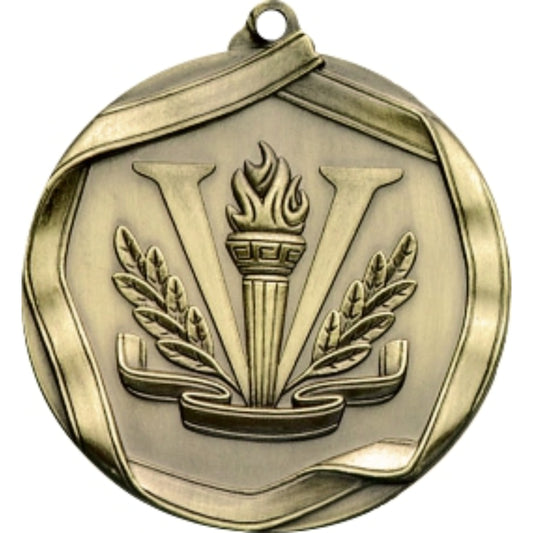 Ribbon Victory Medal 2.25" / Gold