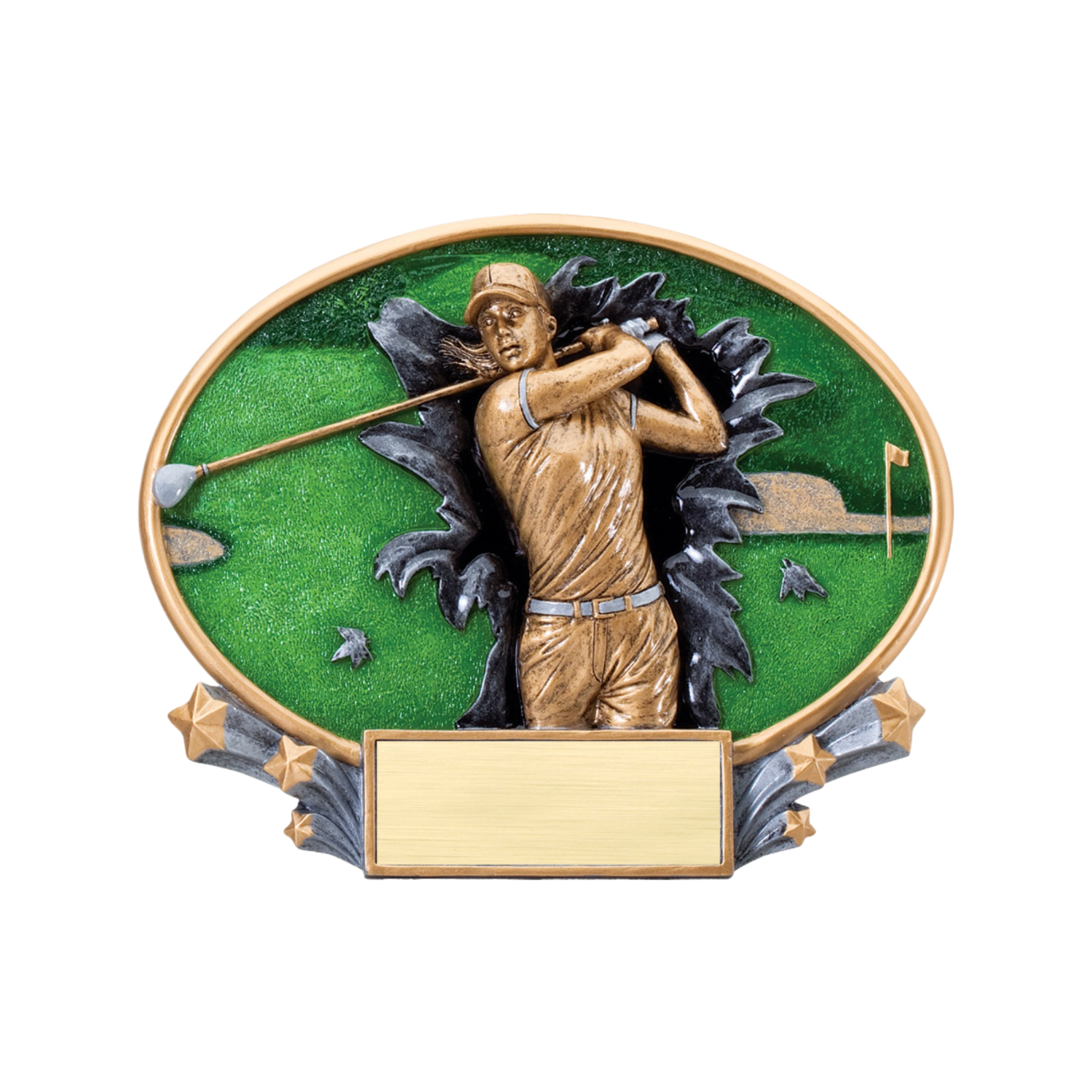 Explosive Oval Female Golf Award 6"