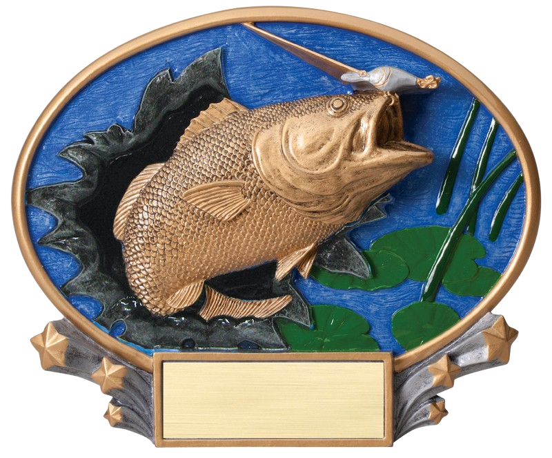 Explosive Oval Bass Award 6"