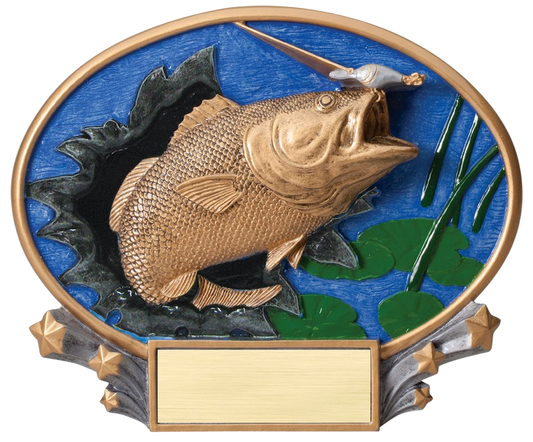 Explosive Oval Bass Award 6"