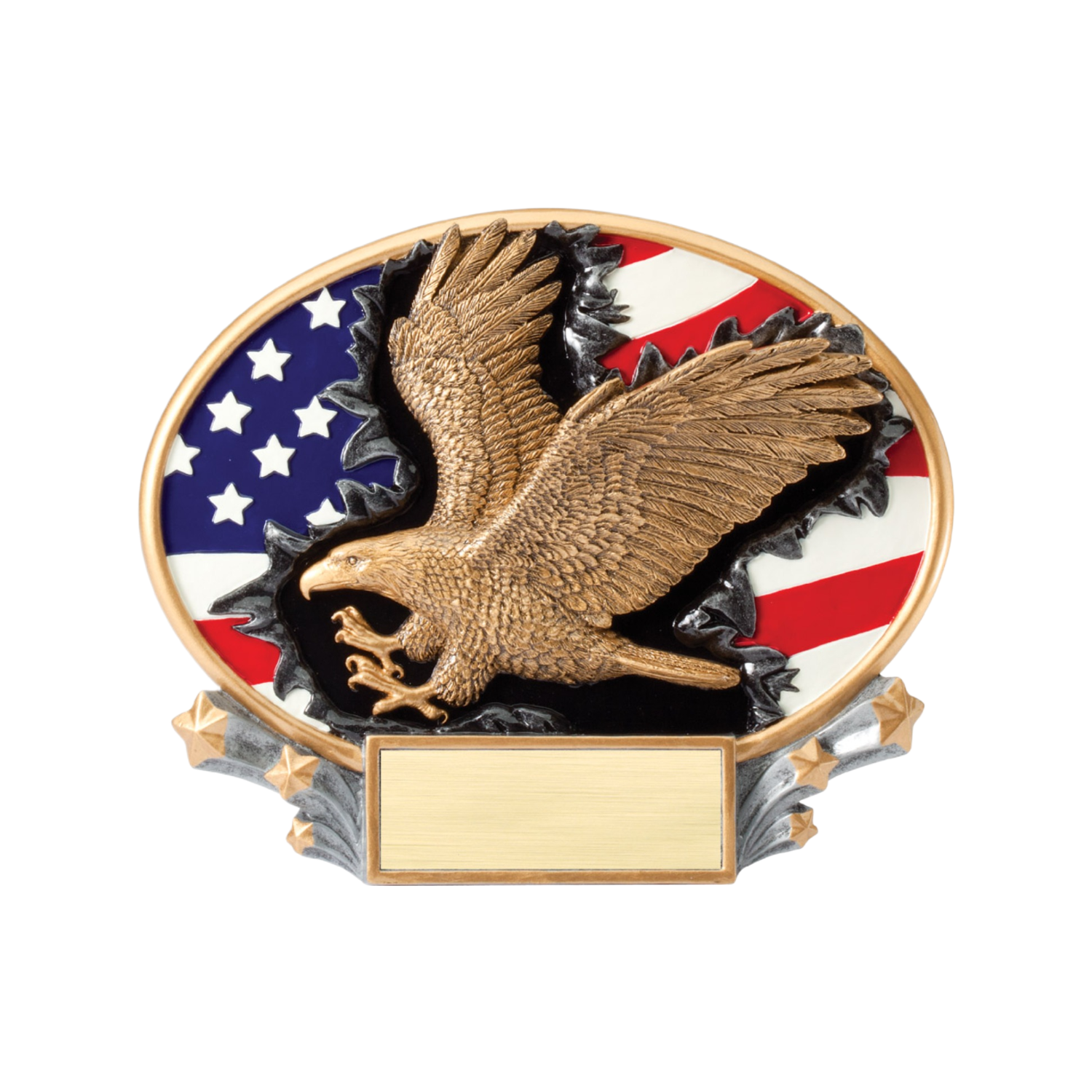 Explosive Oval Eagle Award 6"