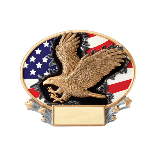 Explosive Oval Eagle Award 6"