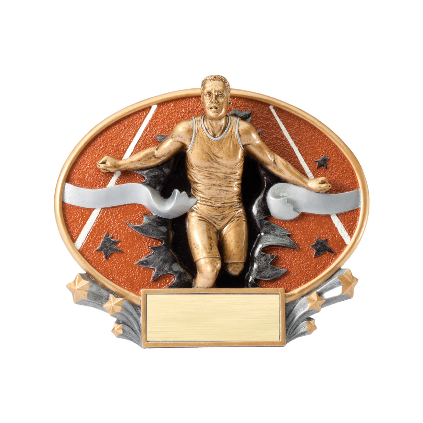 Explosive Oval Male Track Award 6"
