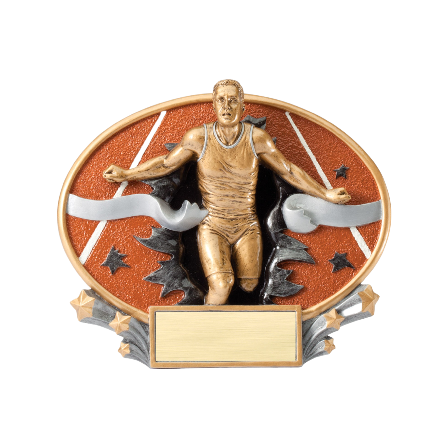Explosive Oval Male Track Award 6"