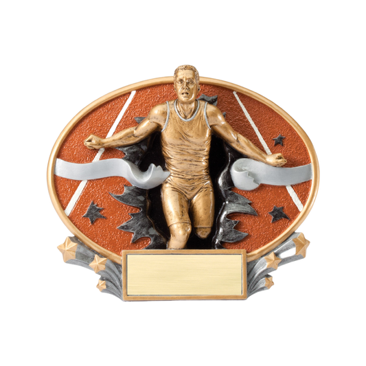 Explosive Oval Male Track Award 6"