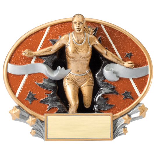 Explosive Oval Female Track Award 6"