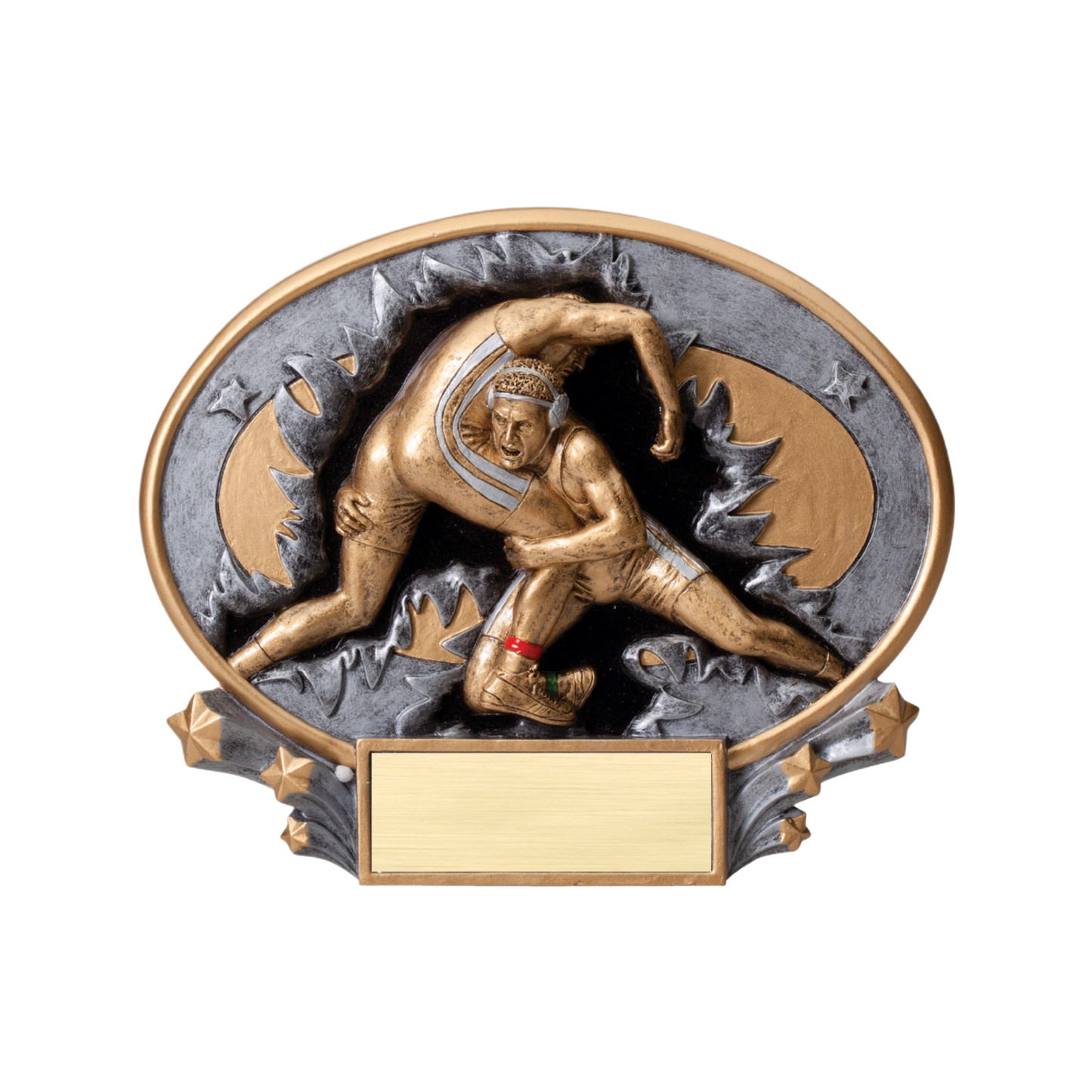 Explosive Oval Wrestling Award 6"