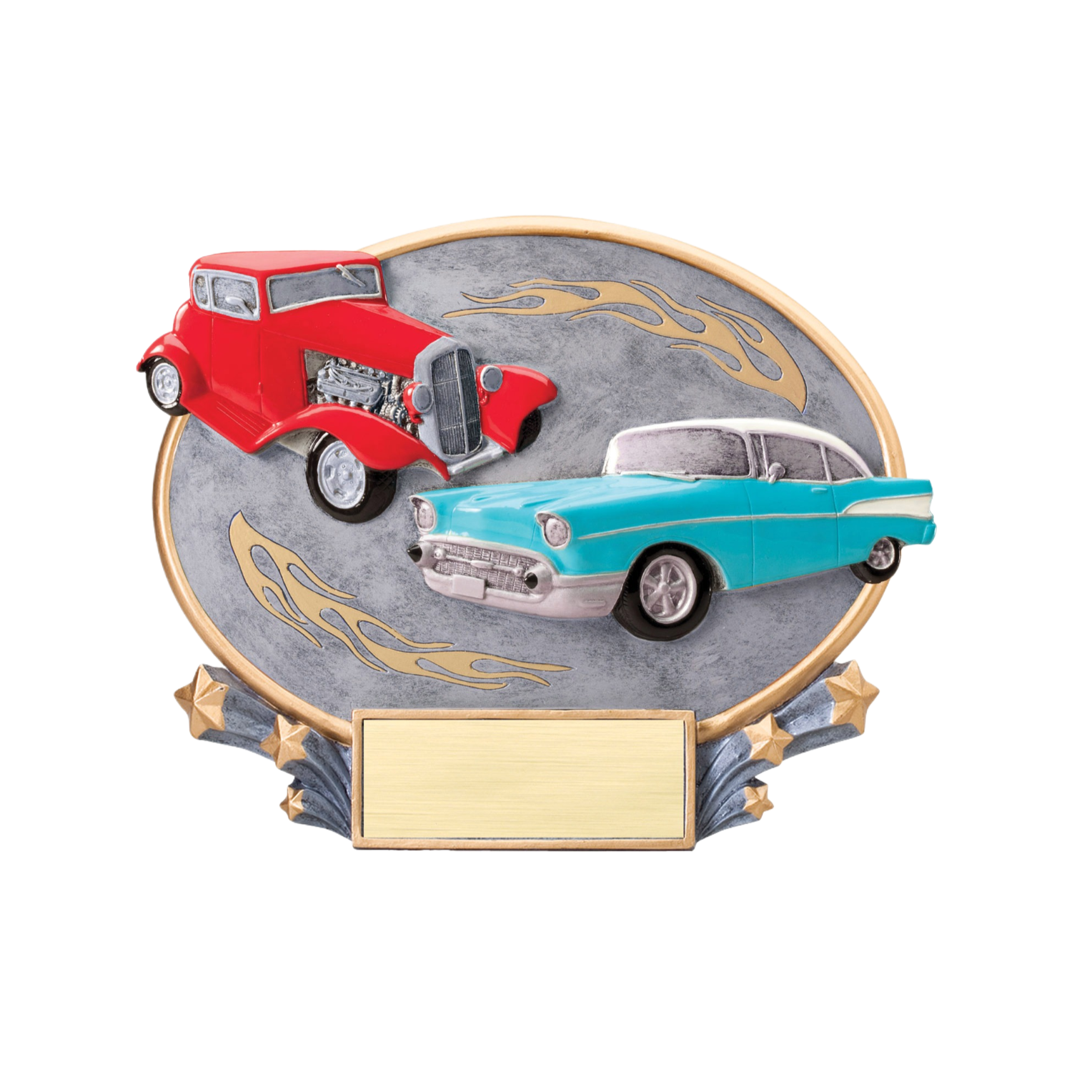 Explosive Oval Car Show Award 6"