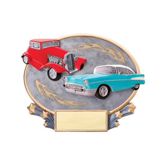 Explosive Oval Car Show Award 6"