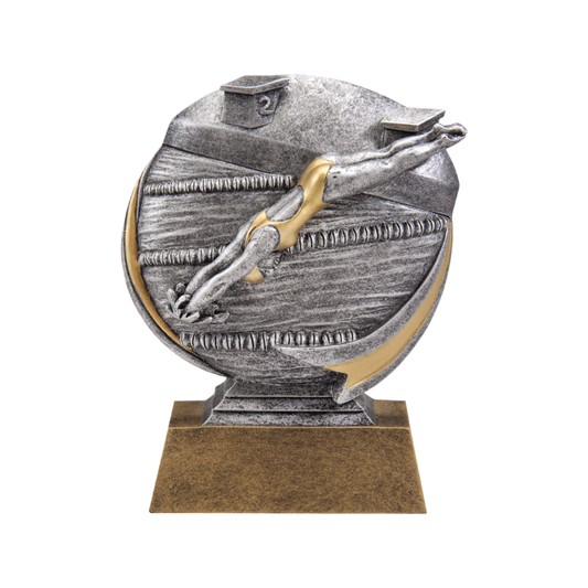 3D Female Swimming Award 5"