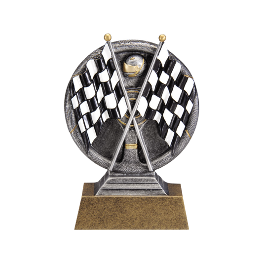 3D Racing Flags Award 5"