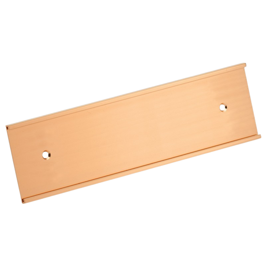 Wall Name Plate Holder - Rose Gold 1" x 8" / Rose Gold