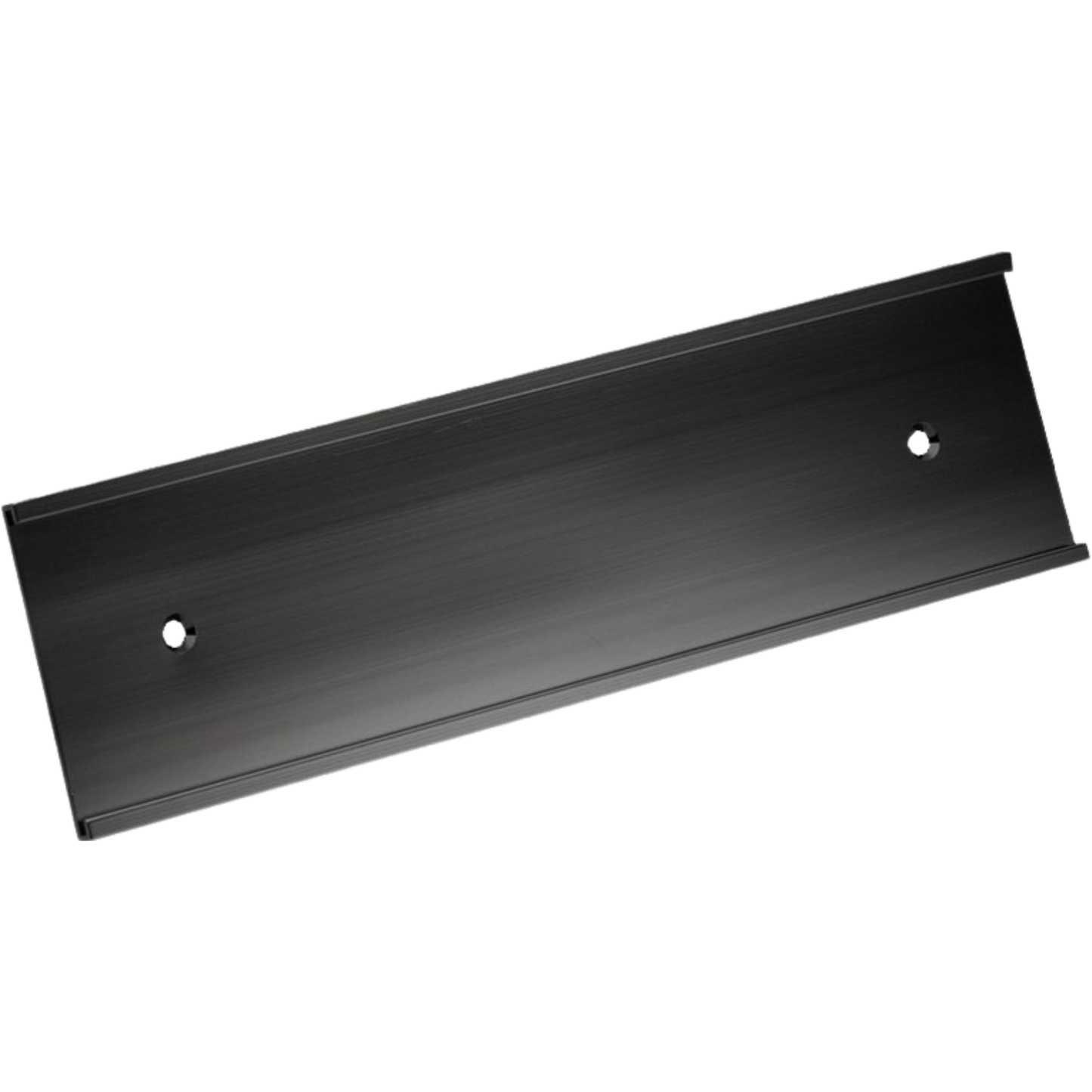 Wall Name Plate Holder - Black 1" x 8" / Black