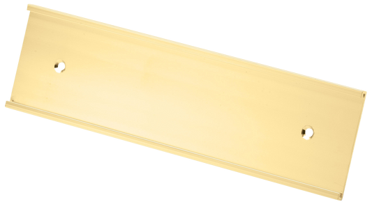 Wall Name Plate Holder - Bright Gold 2" x 10" / Bright Gold