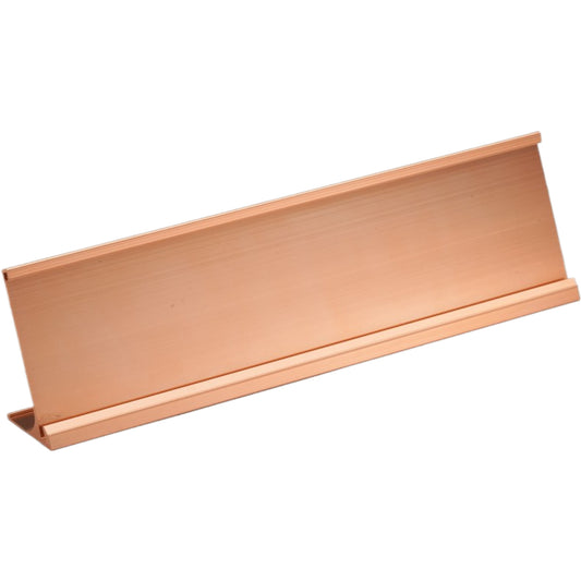 Desk Name Plate Holder - Rose Gold 2" x 8" / Rose Gold