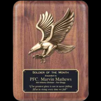 Barhill Eagle Walnut Plaque 9" x 12" / Walnut