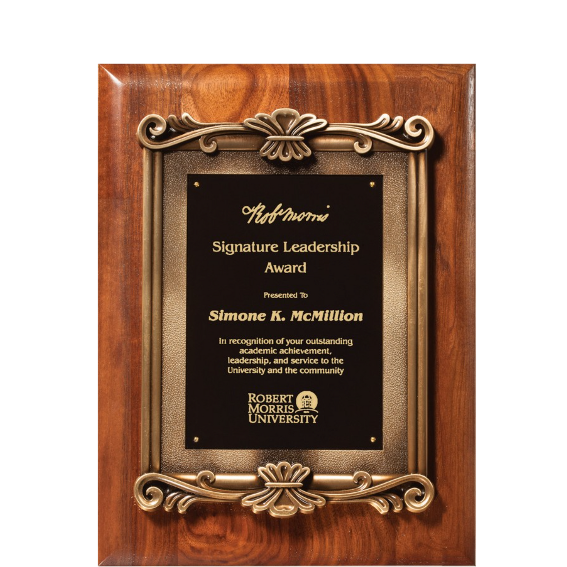 Barhill Elite Walnut Plaque 9" x 12" / Walnut