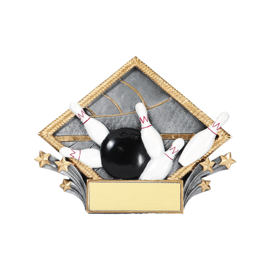 Diamond Bowling Award 6"