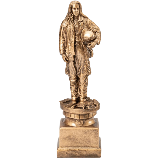 Tribute Female Firefighter Award 13"