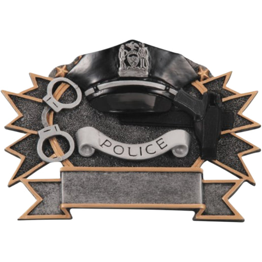 Police Ribbon Award 6.75"