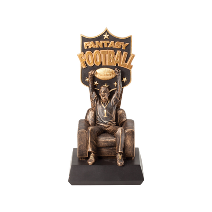 Fantasy Football Man Cheering Award 10.25"