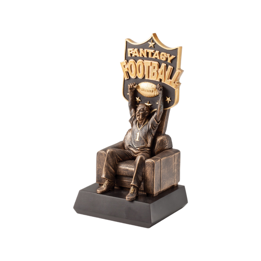Fantasy Football Man Cheering Award 10.25"