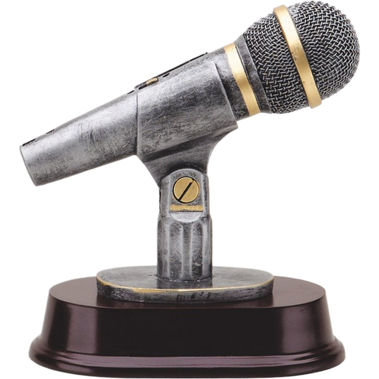 Silver Microphone Award 6.5"