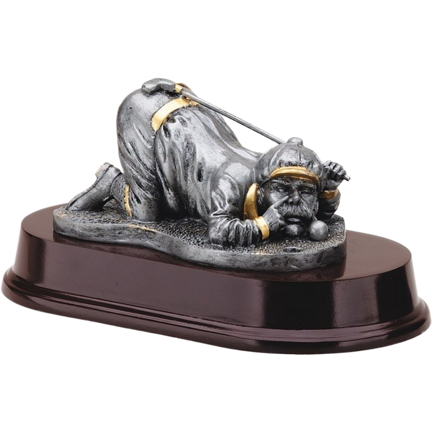 Lining Up Comic Golfer Award 4.5"